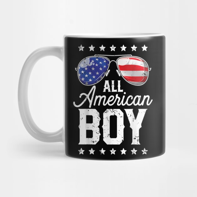 All American Boy 4th of July Boys Sunglasses Shirt by julieariasdqr887